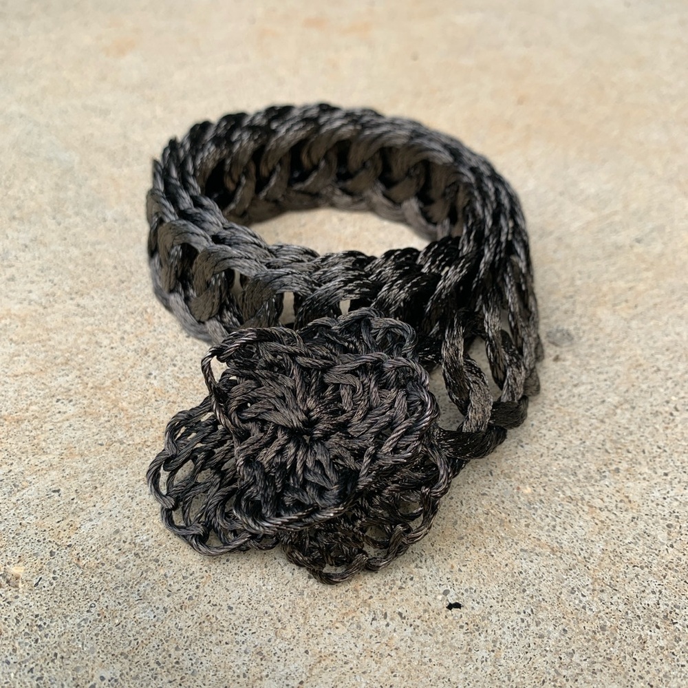 Artisan One Size Fits Most Adjustable Gunmetal Metal Wire Link Belt